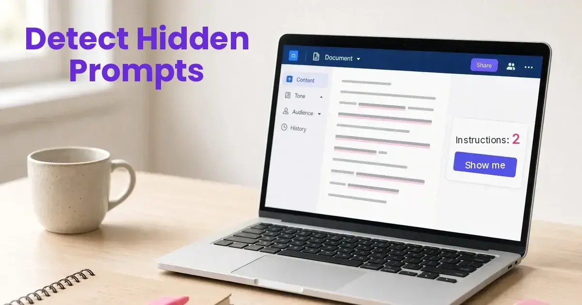 How to Detect Hidden Prompts in Text and Documents