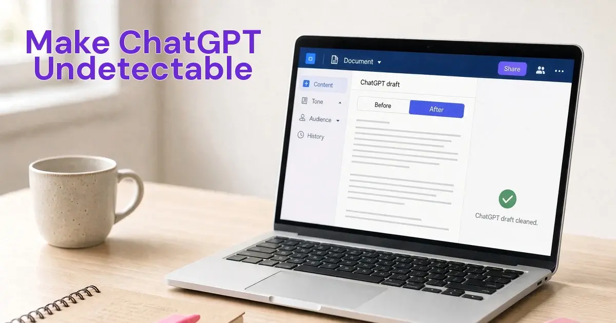 How to Make ChatGPT Text Undetectable